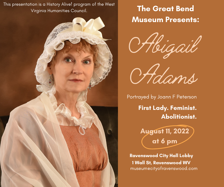 Abigail Adams History Alive! Ravenswood West Virginia