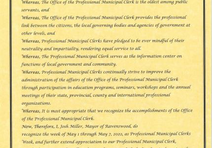 Clerks Week Proclamation