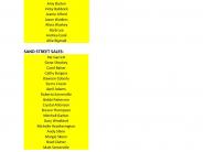 Listing of Winners