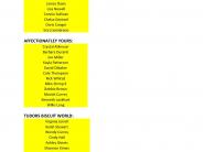 Listing of Winners
