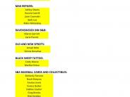 Listing of Winners