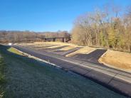campsites looking towards bridge