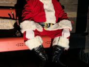 Santa on glider