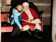 child with santa