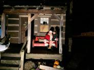 Santa at the cabin