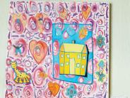 “A House Fit For A Giraffe,” was created by Barb and Tracy (Photo by James Dobbs)