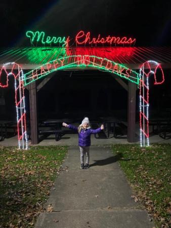 Candy cane arch