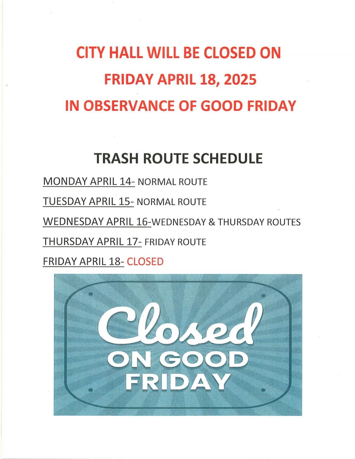 Trash Schedule