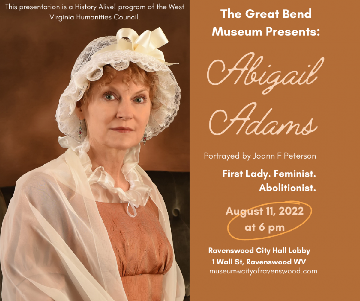 Photo of Abigail Adams portrayer  Joann Peterson