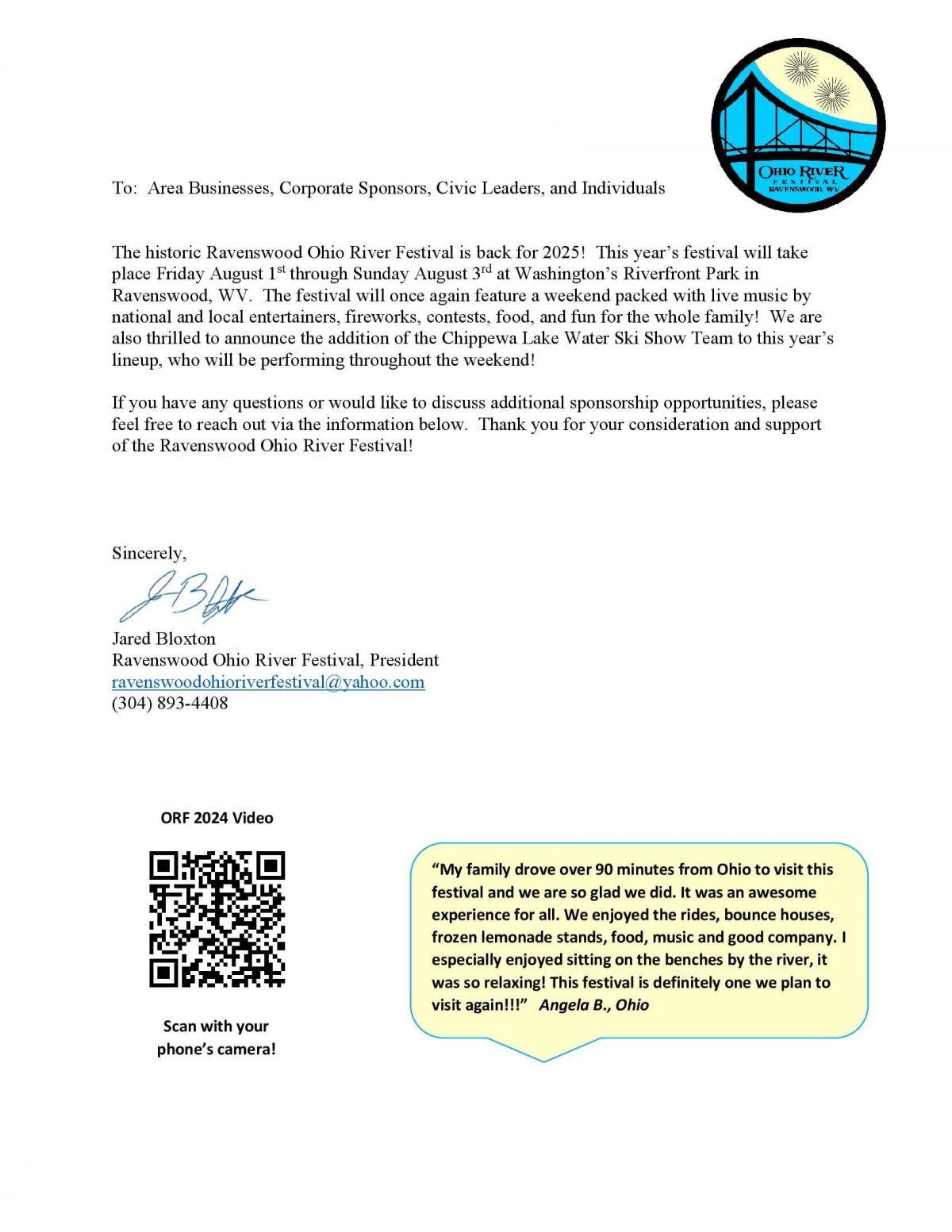 Picture of become a sponsor letter